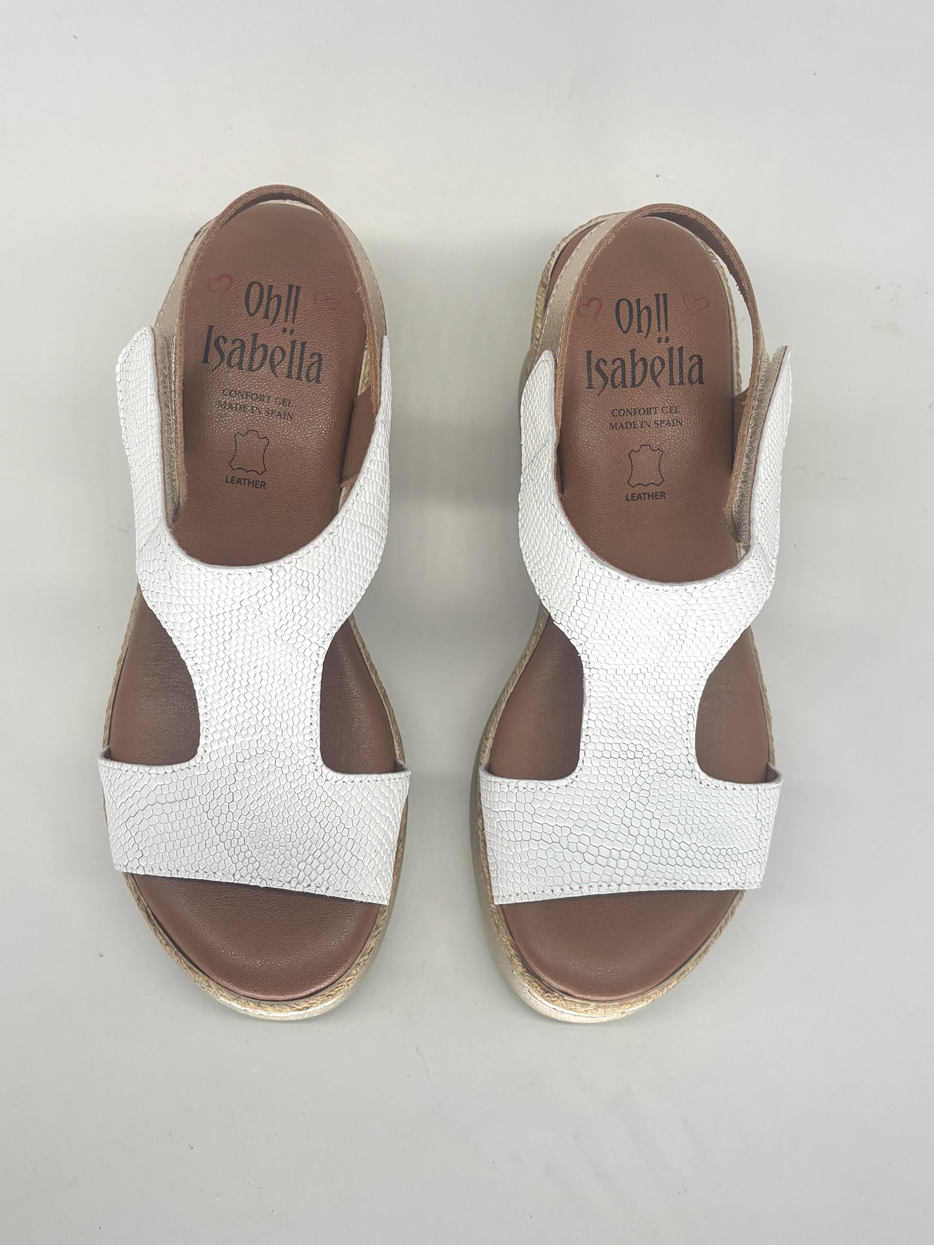 Sandalias de cuña negras de piel para mujer BELLAGIO - Imagen 8