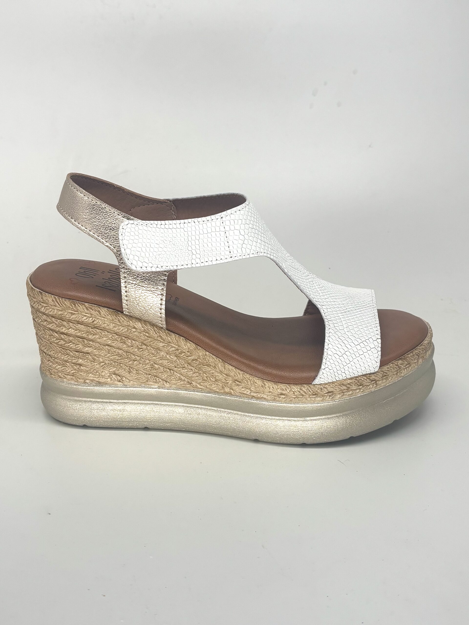 Sandalias de cuña negras de piel para mujer BELLAGIO - Imagen 7