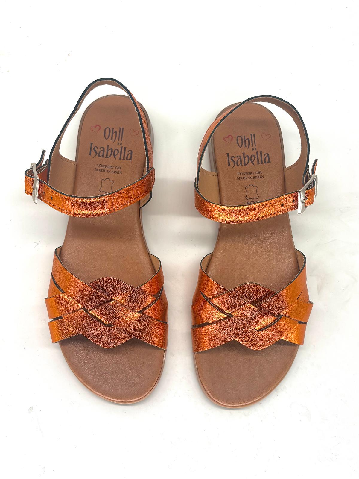 Sandalias planas elegantes de piel para mujer FIRENZE - Imagen 9