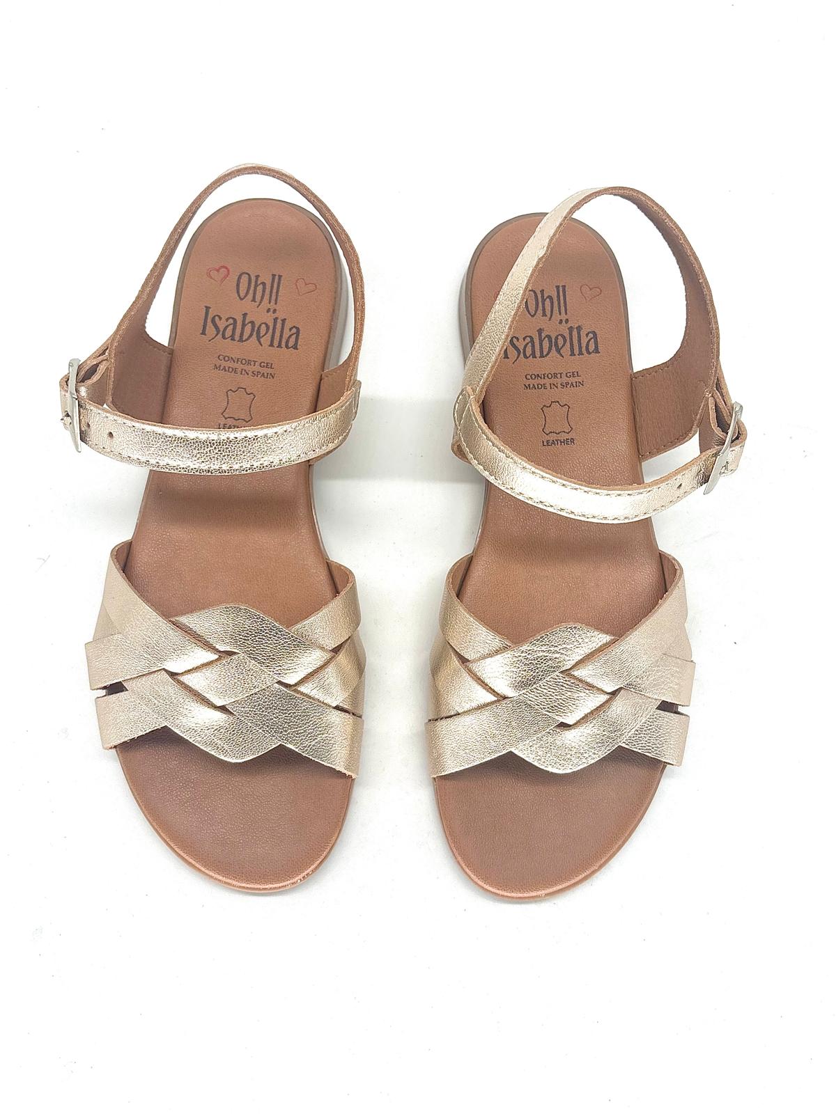 Sandalias planas elegantes de piel para mujer FIRENZE - Imagen 6