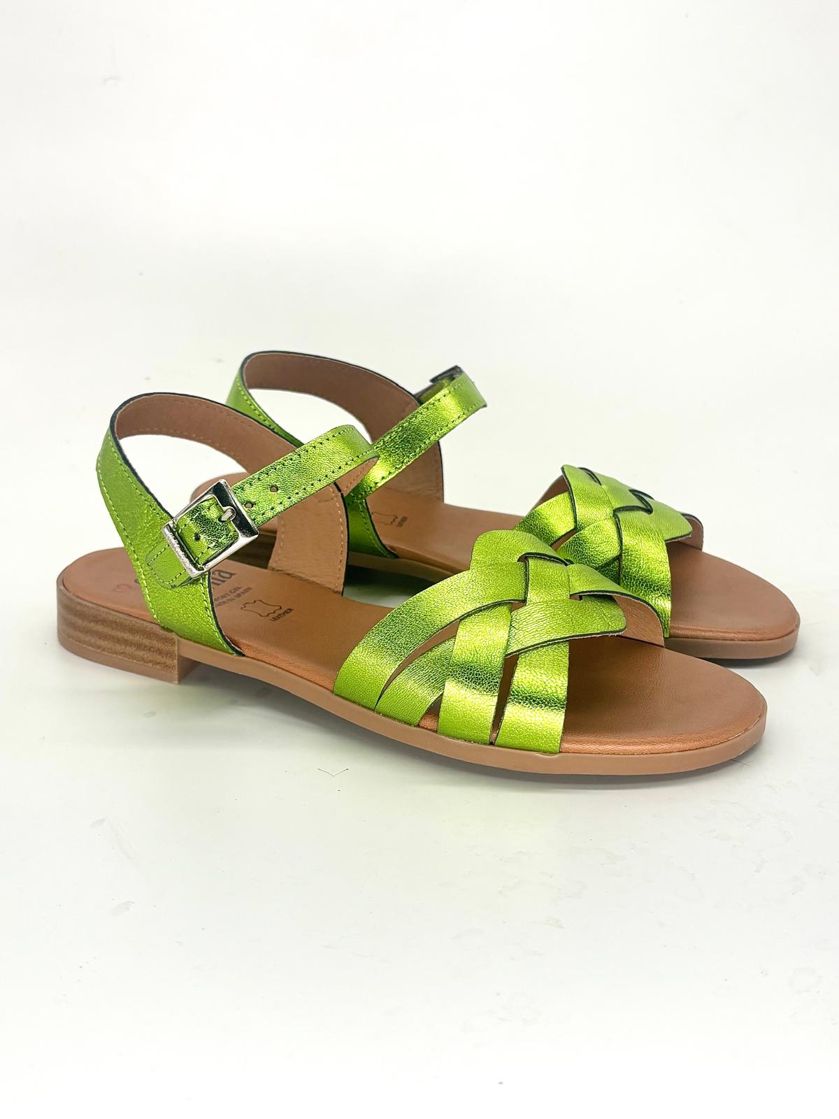 Sandalias planas elegantes de piel para mujer FIRENZE - Imagen 4