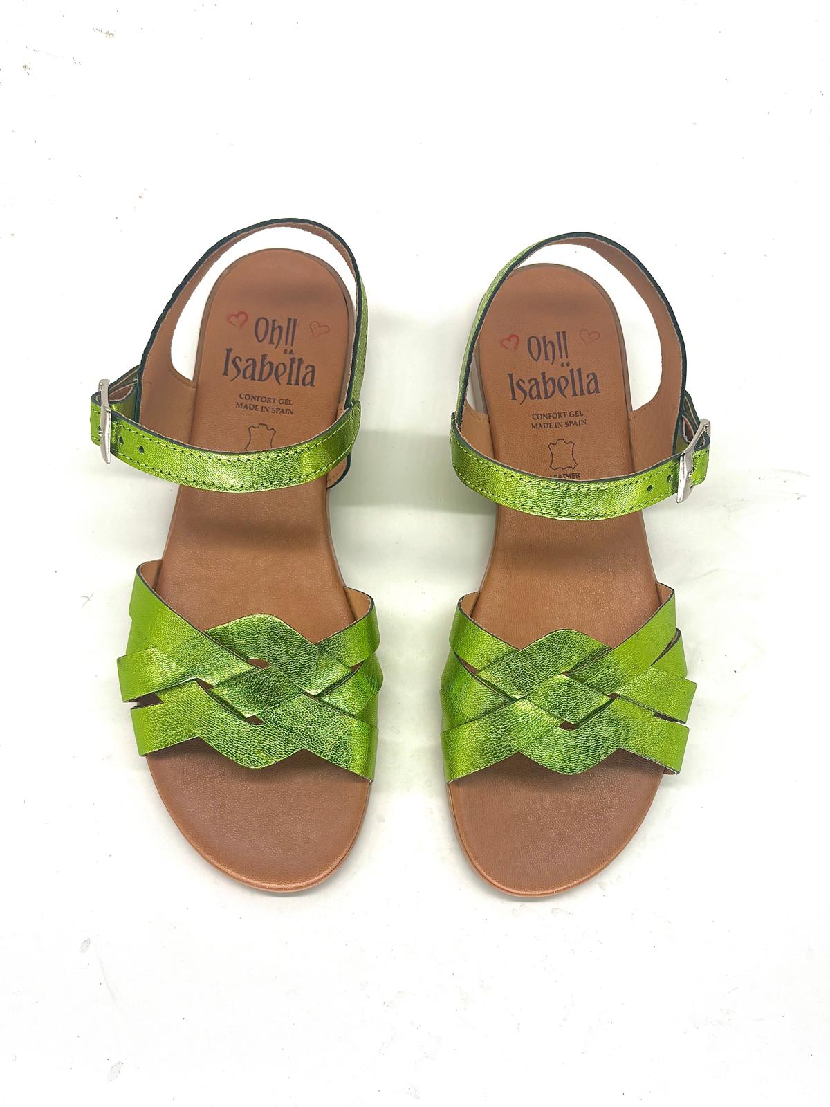 Sandalias planas elegantes de piel para mujer FIRENZE - Imagen 3