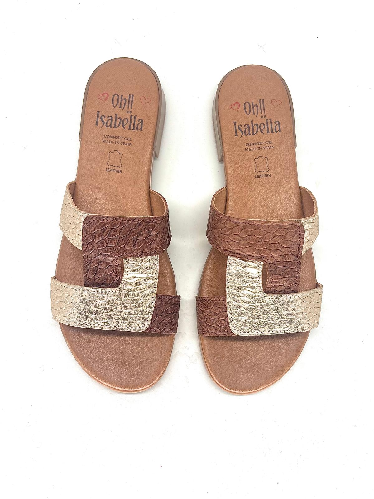 Sandalias planas cómodas de piel para mujer MILANO - Imagen 5