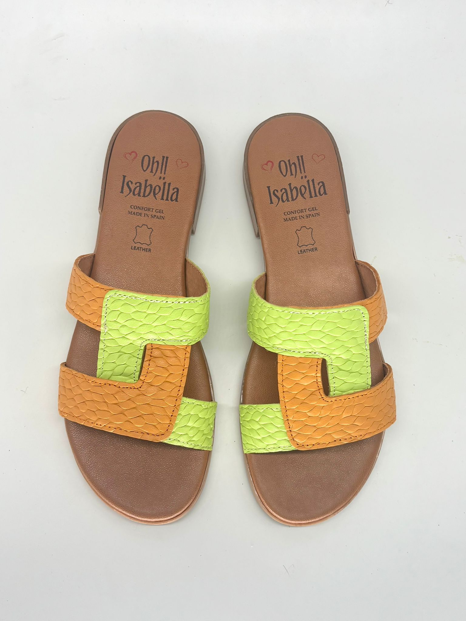 Sandalias planas cómodas de piel para mujer MILANO - Imagen 3