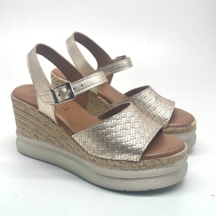 Sandalias de cuña de piel MONTEROSSO