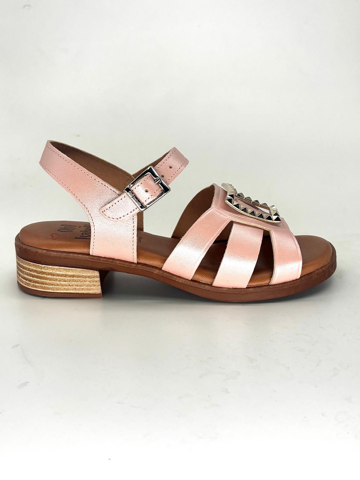 Sandalias negras de tacón bajo para mujer PROZA - Imagen 5