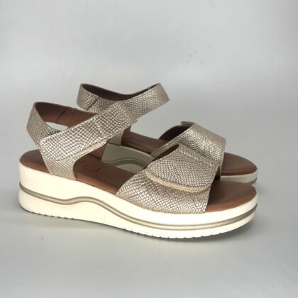 Sandalias de cuña cómodas de piel para mujer PORTOFINO