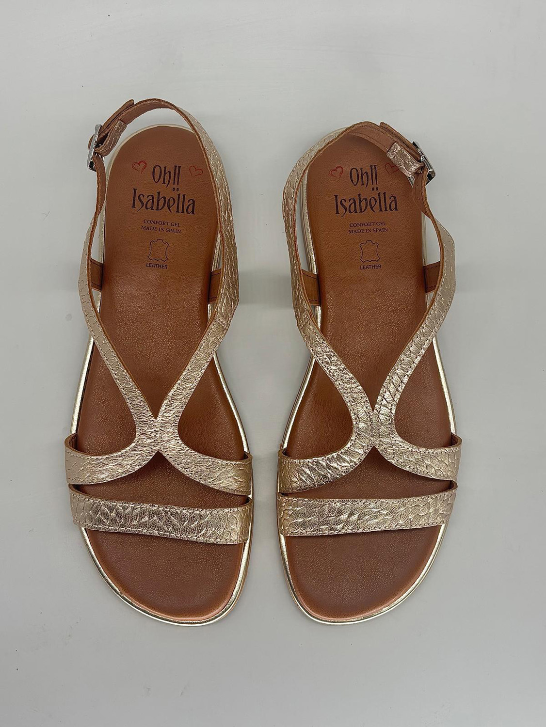 Sandalias de mujer grandes plana Venecia Plus · Tallas 42 a 46 - Imagen 6