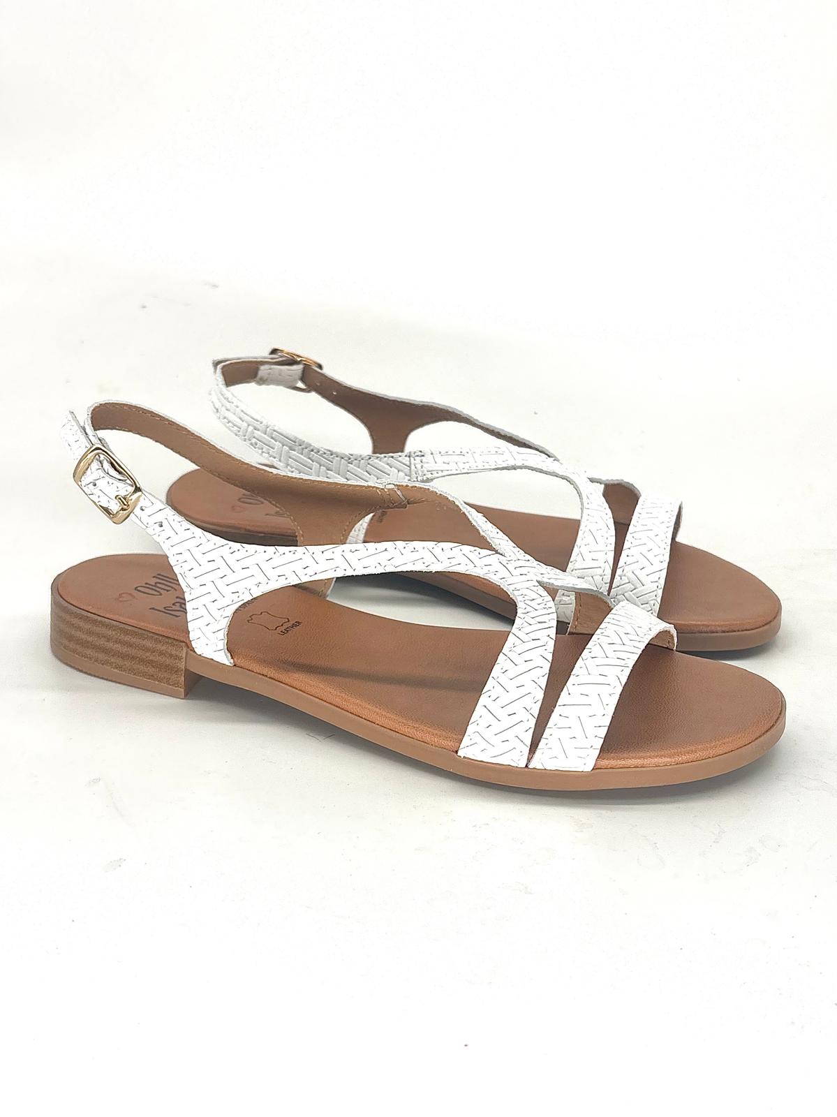Sandalias planas de piel para mujer VENEZIA - Imagen 9